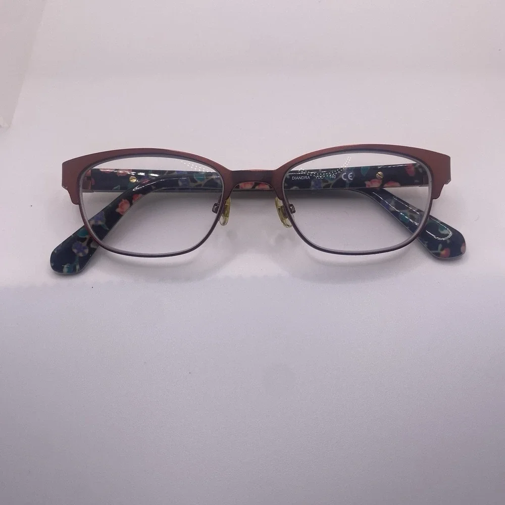 Kate Spade Eyeglasses Women FRAME ONLY Diandra 49-17-140 Burgundy Havana 752